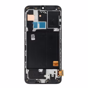 FIXCELL lcd display for SAMSUNG A40 AMOLED with frame black (change glass)