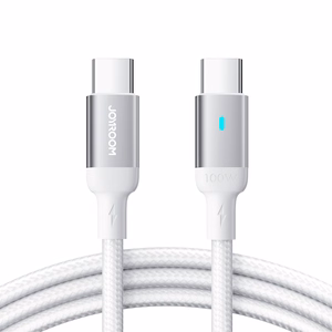 Joyroom S-CC100A10 USB-C – USB-C Kaapeli 100W 1,2 m, valkoinen