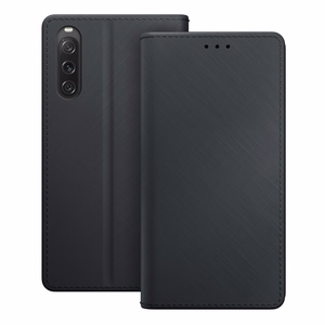 3mk Wallet Case Sony Xperia 10 V:lle - Musta