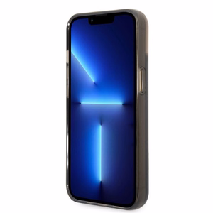 Karl Lagerfeld Liquid Glitter RSG suojakuori iPhone 14:lle - musta
