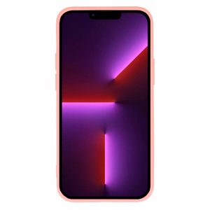 Vennus Silicone Heart Suojakuori iPhone 14 Plus:lle malli 1 vaaleanpunainen