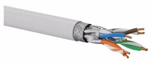 Q-LANTEC S/FTP cat.6A network cable, twisted pair, LSOH