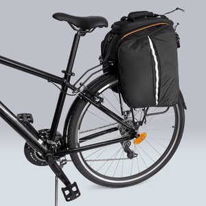 Wozinsky large bike rack bag 35l + rain cover black (WBB19BK)