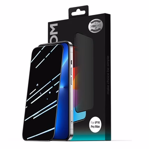 Joyroom JR-MLG0282 2.5D Dustproof Privacy Tempered Glass with Black Frame for iPhone 15 Plus/16 Plus