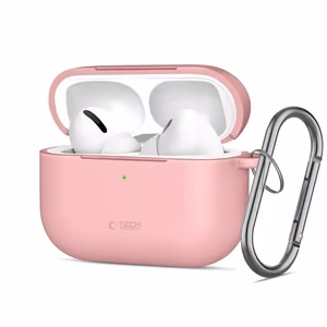 Tech-Protect Silikoninen Hook Suojakuori AirPods Pro:lle - Vaaleanpunainen
