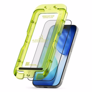 Ringke Easy Slide 2-pack tempered glass for iPhone 17 - black