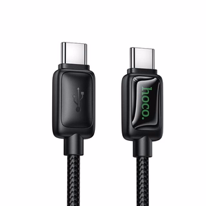 Hoco U146 Kaapeli LCD-näytöllä USB-C – USB-C 3A 60W 1.2m musta