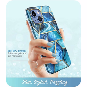 Supcase Cosmo Suojakuori iPhone 14 Pluslle - sininen