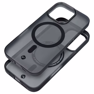 Suojakuori iPhone 16 PLUS:lle Forcell F-Protect Levels Dual Layer 4D MagSafe-yhteensopiva Military Drop-Test smoky black