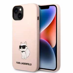 Karl Lagerfeld KLHCP14MSNCHBCP iPhone 14 Plus 6.7" kovakuori vaaleanpunainen/vaaleanpunainen Silicone Choupette