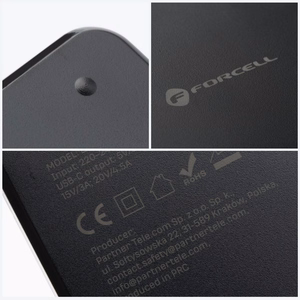 FORCELL F-ENERGY E856 kannettavan tietokoneen yleislaturi 65W (6 adapteria) musta