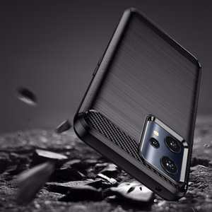Carbon Case Joustava kansi Realme 9 Pro musta