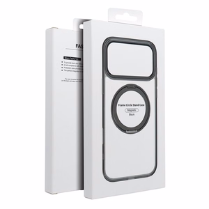 Frame Circle Stand case for Samsung Galaxy A37, MagSafe-compatible – black