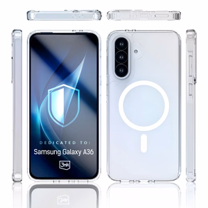 3mk Armor MagCase Suojakuori Samsung Galaxy A36:lle - läpinäkyvä