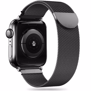 Tech-Protect MilaneseBand Ranneke Apple Watch 4/5/6/7/8/9/SE 38/40/41mm Musta