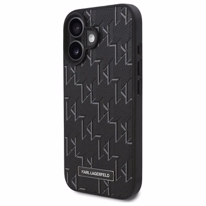 Karl Lagerfeld Hot Stamp MagSafe Suojakuori iPhone 16:lle - Musta