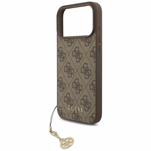 Guess 4G Charms Collection MagSafe Suojakuori iPhone 17 Pro Maxille - ruskea