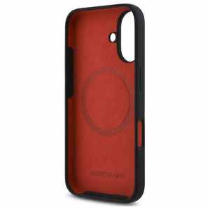 AMG Checkered Flag Pattern MagSafe suojakuori iPhone 16:lle - musta