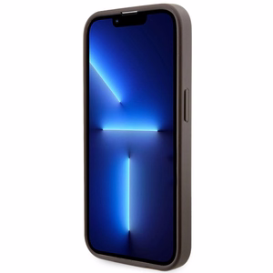 Guess GUHMP14LHGCFSEW iPhone 14 Pro 6.1 ruskea/ruskea suojakuori GCube Stripes MagSafe