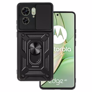 Slide Camera Armor Suojakuori Motorola Edge 40 5G:lle musta