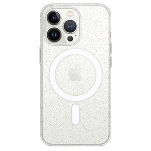 TEL PROTECT MagSilicone Clear Case for Iphone 14 Pro Max Glitter