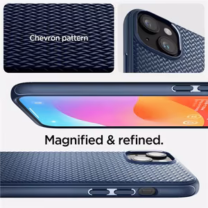 Spigen Mag Armor Suojakuori MagSafella iPhone 15 Plus:lle - Sininen
