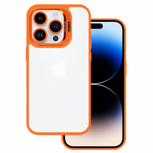 Tel Protect Kickstand Suojakuori + kameran lasi (linssi) iPhone 14 Pro:lle oranssi
