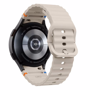 Tech-Protect Silikoninen Sport Hihna Samsung Galaxy Watch 4/5/5 Pro/6/7/FE Starlight
