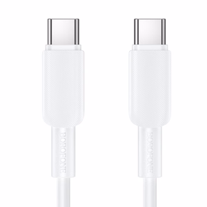 Valkoinen Borofone BX127 Regalo USB-C–USB-C-kaapeli, 1 m, 20 kpl pakkauksessa