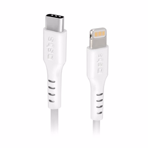 SBS TECABLELIGTC1W USB-C - Lightning Kaapeli MFi-sertifioitu, 1m - valkoinen