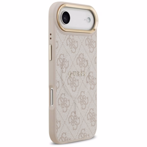 Guess 4G PU Classic Logo MagSafe suojakuori iPhone 17 Air:lle - vaaleanpunainen