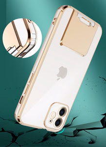 Tel Protect Kickstand Luxury Suojakuori iPhone 13 Pro:lle kultainen