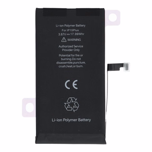 JCID Diagnosoitava (käytetty) Akku iPhone 15 Plus:lle 4650 mAh (suuri kapasiteetti)