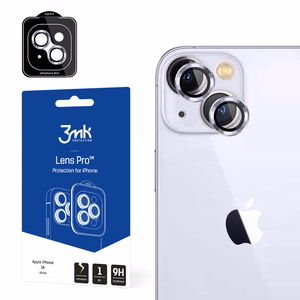 Kameran lasi iPhone 14 9H 3mk objektiivin suojaus Pro-sarjan objektiiville - violetti