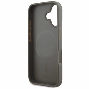 DKNY Checkered Pattern Magsafe iPhone 16:lle Suojakuori - Beige