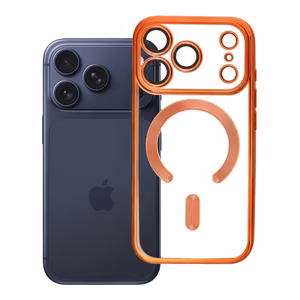 Suojakuori iPhone 17 PRO:lle, Electro Mag Cover, yhteensopiva MagSafen kanssa, oranssi