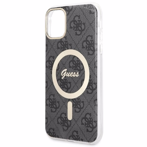 Guess GUHMN61H4STK iPhone 11 6.1" musta/musta hardcase 4G MagSafe