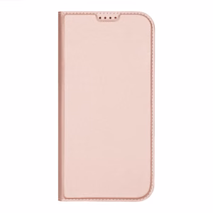 Dux Ducis Skin Pro Suojakuori iPhone 16 Pro Max:lle kansiosella ja korttilokerolla - vaaleanpunainen