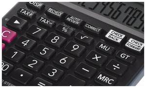 CASIO toimistolaskin MJ-120D PLUS musta , 12-numeroinen näyttö