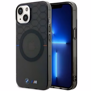 BMW BMHMP14SHGPK Suojakuori iPhone 14 6.1" harmaa/harmaa Pattern MagSafe
