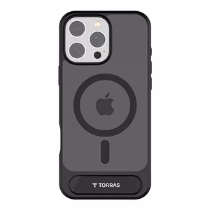 Torras Pstand-sarjan kotelo iPhone 16 Pro Maxille (musta)