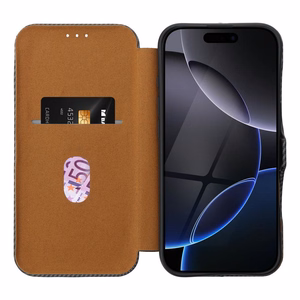 Lompakkokuori iPhone 16 PLUS:lle Folio Side Magnet musta