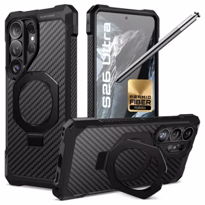Supcase UB Grip Mag MagSafe Suojakuori Samsung Galaxy S26 Ultralle - Musta