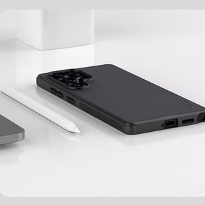Nillkin Super Frosted Shield Pro Magneettinen Suojakuori Samsung S25 Ultra:lle MagSafe-tuella - musta