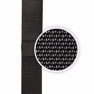 Crong Milano Steel stainless-steel strap for Apple Watch 44 / 45 / 46 / 49 mm, black