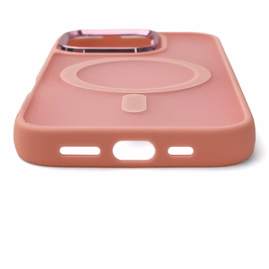Fashion Suojakuori MagSafe-tuella iPhone 16e / 17e:lle - vaaleanpunainen