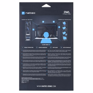 NATEC Owl Frameless display privacy filter 60.5 cm (23.8")