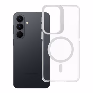 Kuori Samsung S26 PLUS:lle Lens Mag Cover yhteensopiva MagSafe:n kanssa valkoinen