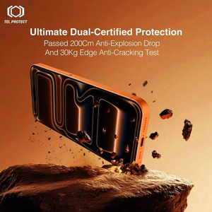 Karkaistu lasi Tel Protect 10X AR 3.0 AntiReflective Titanium Iphone 16 Pro Max (kirjekuori)