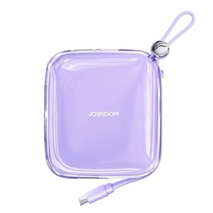 Joyroom JR-L005 10000mAh Lightning USB-A Power Bank - Violetti